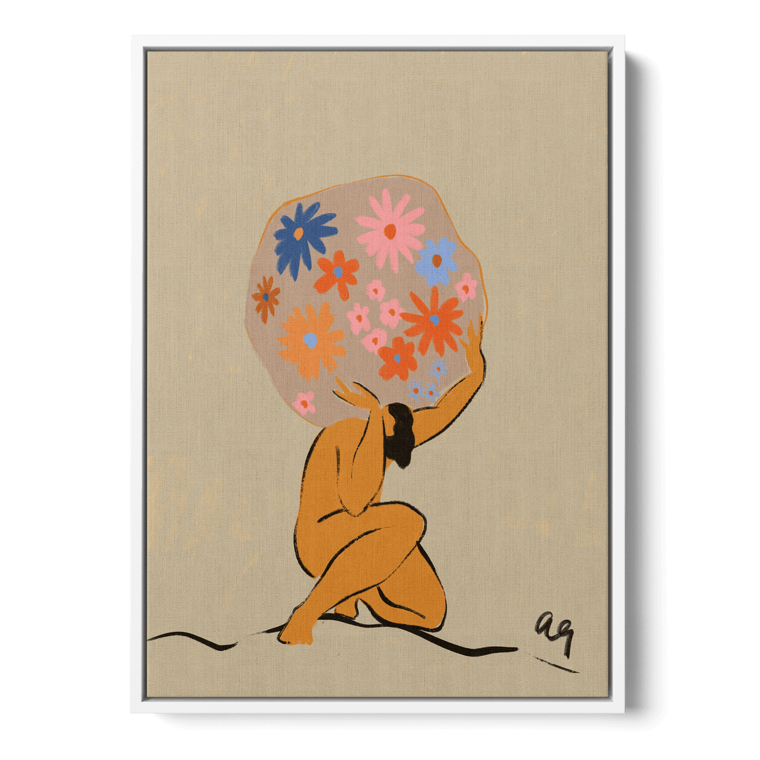 World On Her Shoulders Canvas