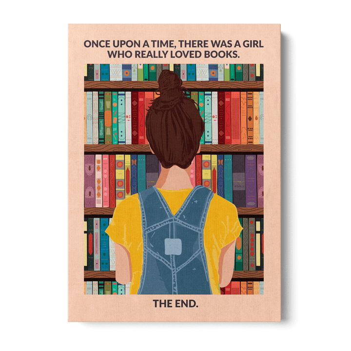 Book Girl Canvas