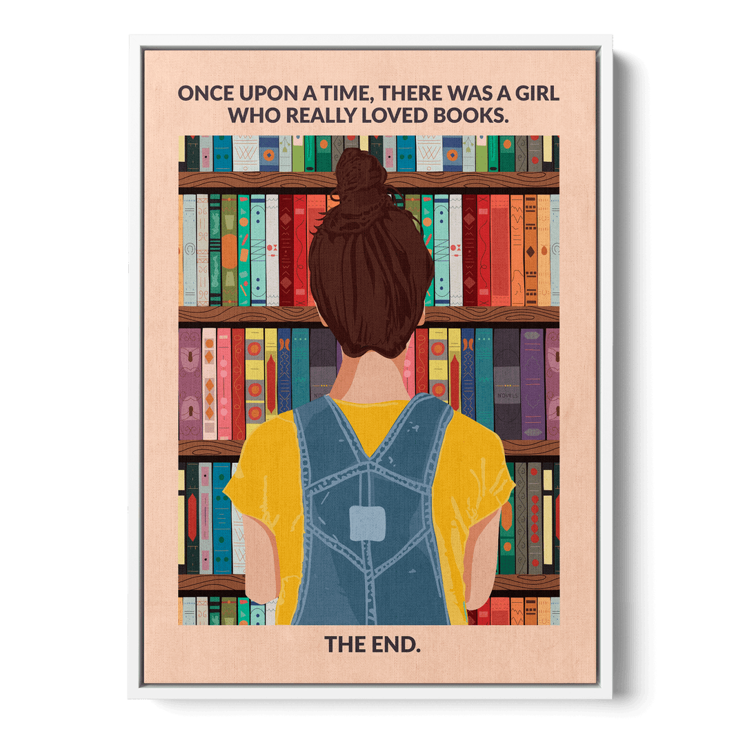 Book Girl Canvas