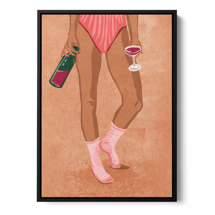 Wine And Socks Canvas
