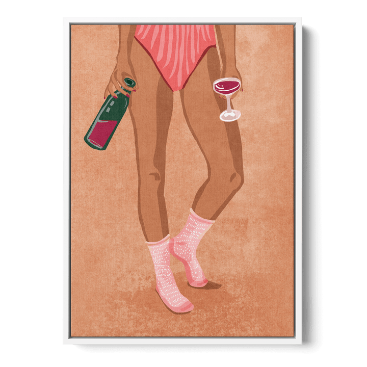 Wine And Socks Canvas