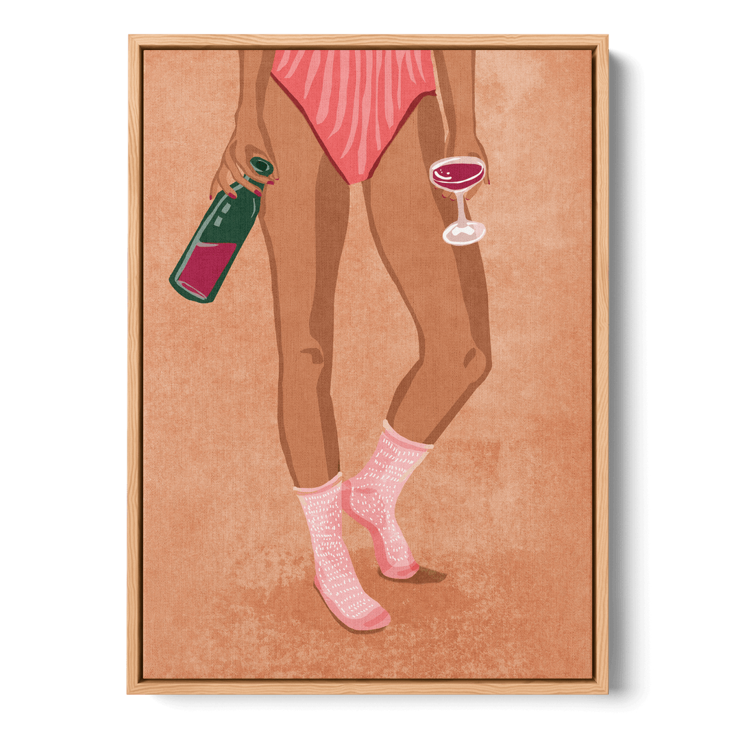 Wine And Socks Canvas