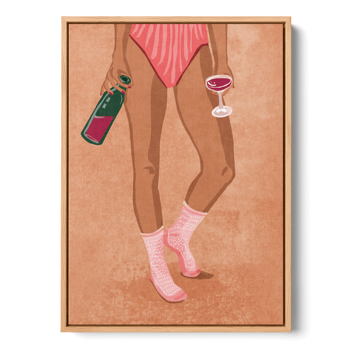 Wine And Socks Canvas