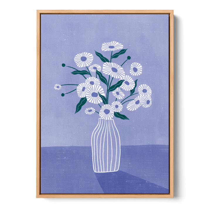 Blossoms In Blue Canvas