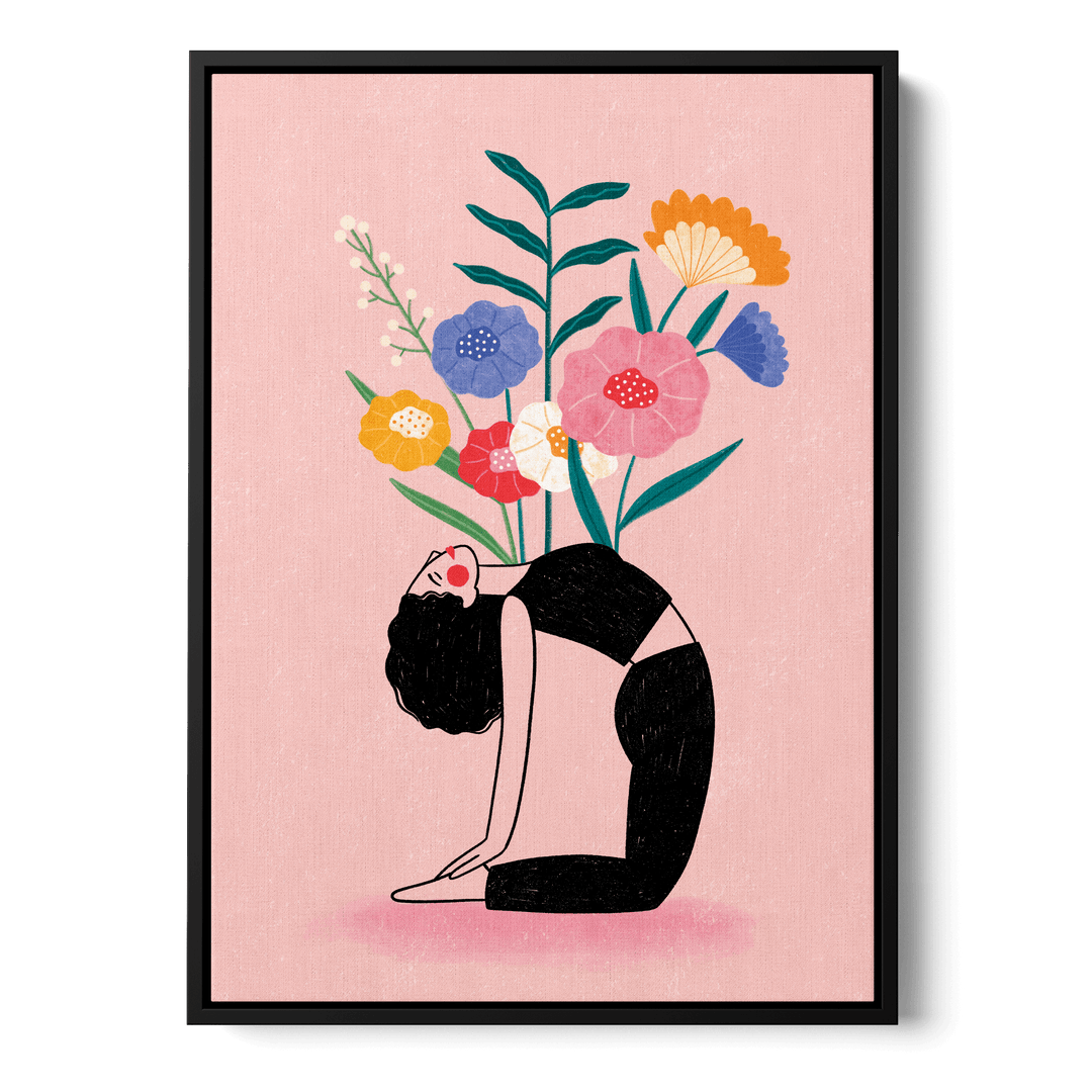 Floral Yoga Fusion Canvas