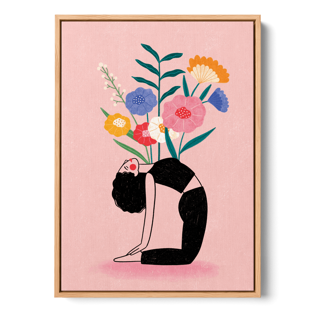 Floral Yoga Fusion Canvas