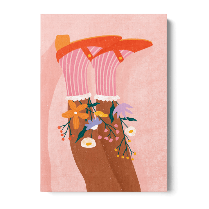 Floral Steps Canvas