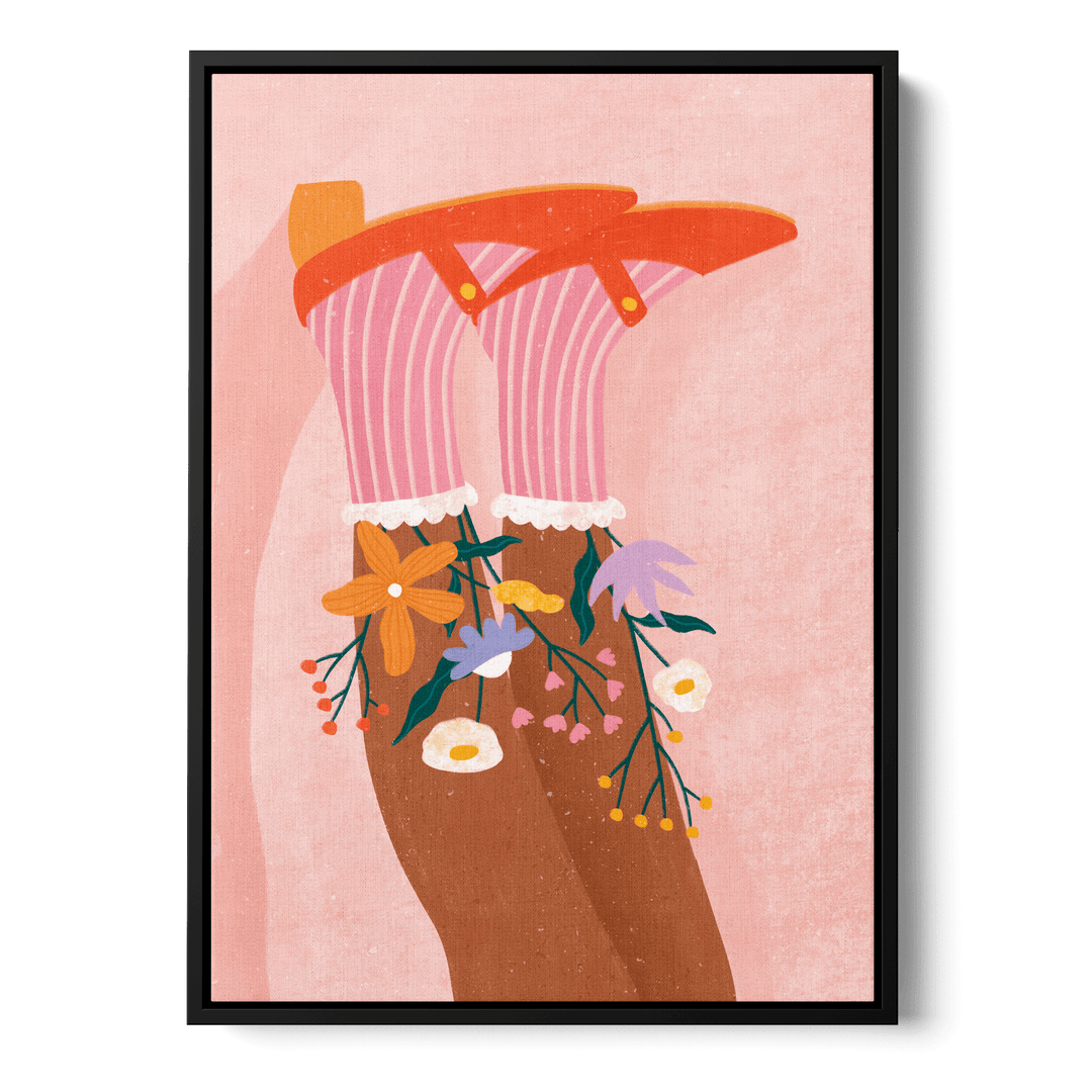 Floral Steps Canvas
