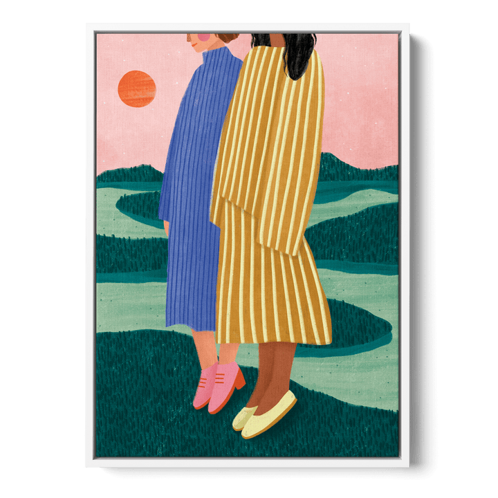 Sunset Stripes Canvas