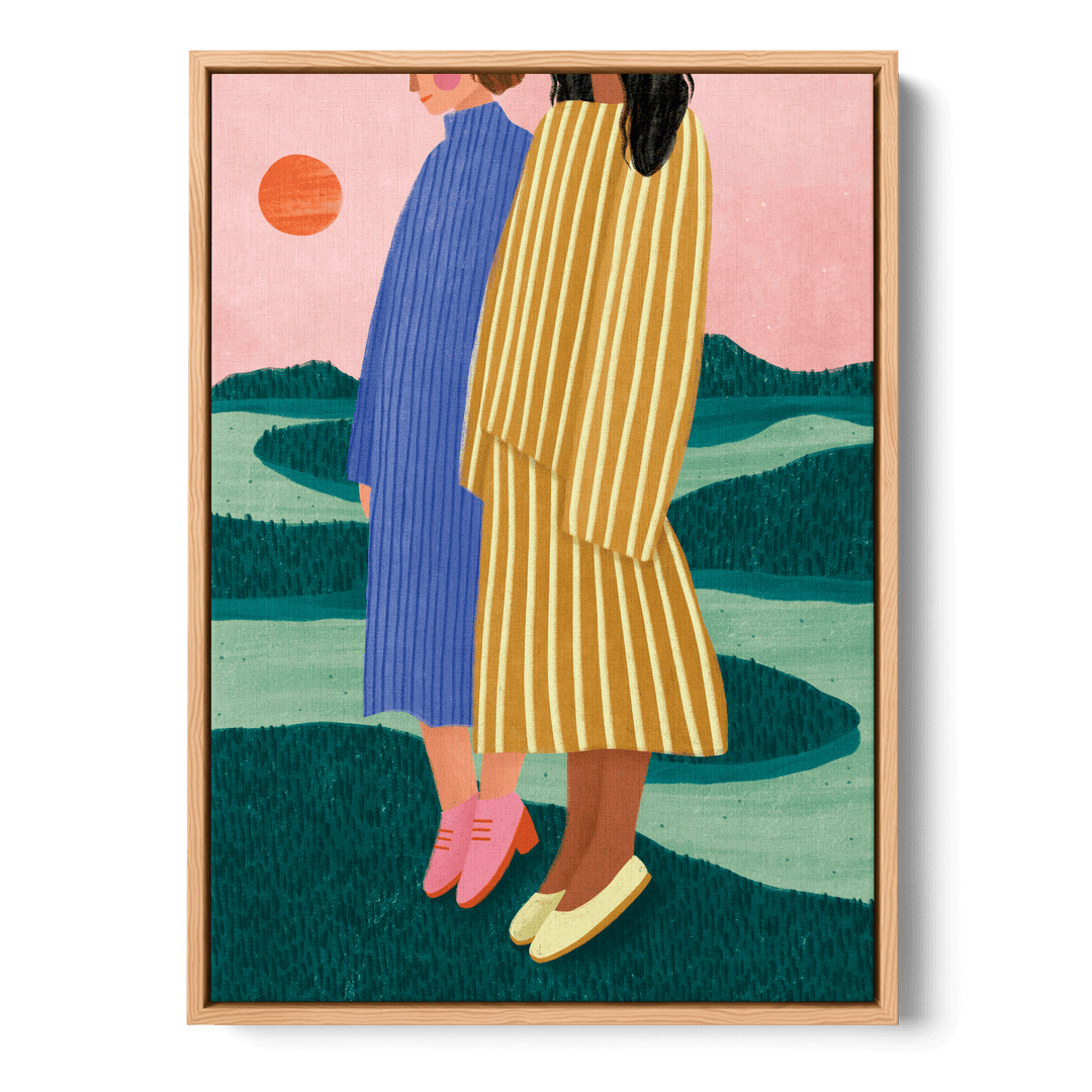Sunset Stripes Canvas