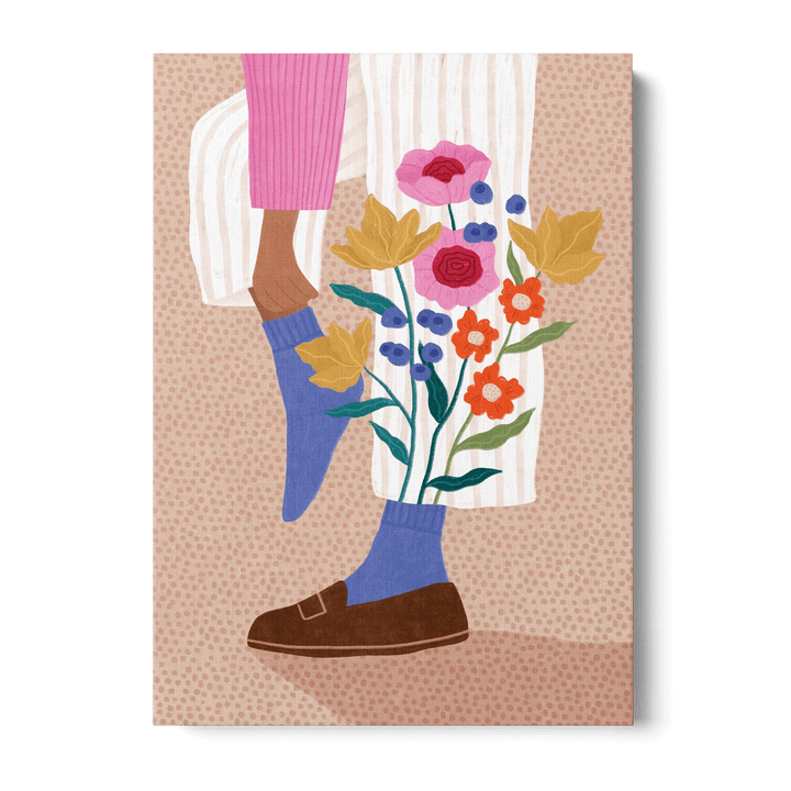 Blooming Socks Canvas