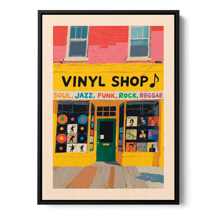 Vinyl Shop Canvas