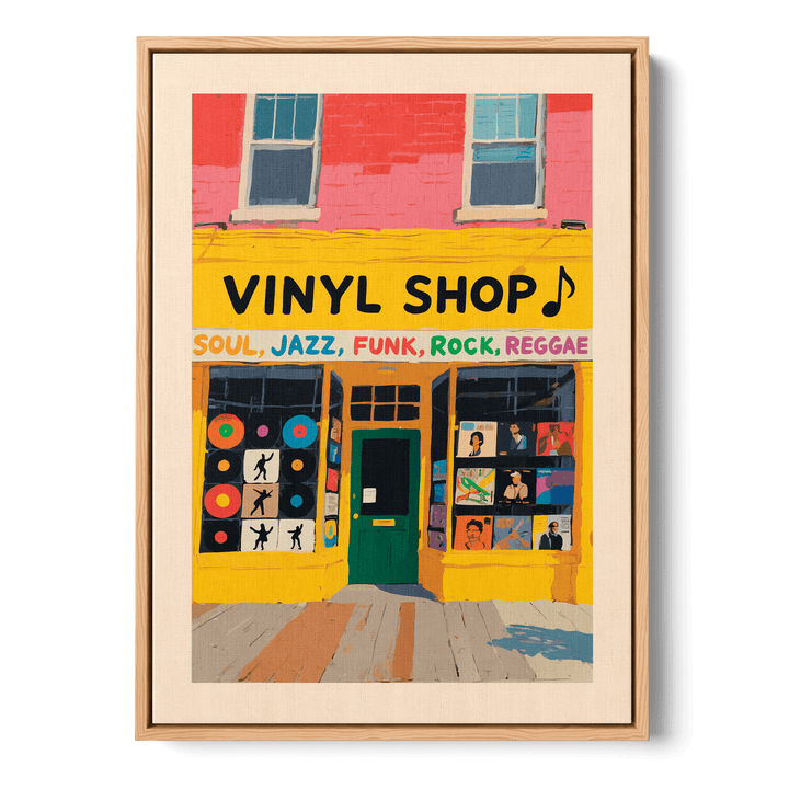 Vinyl Shop Canvas