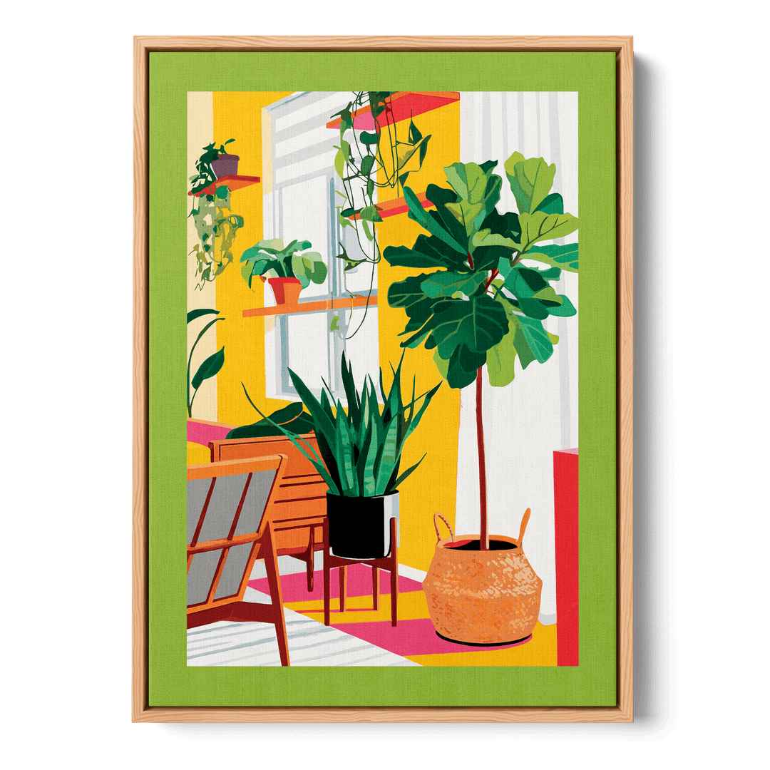 Lounge Plants Canvas