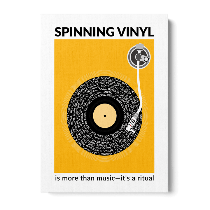 Spinning Vinyl Canvas