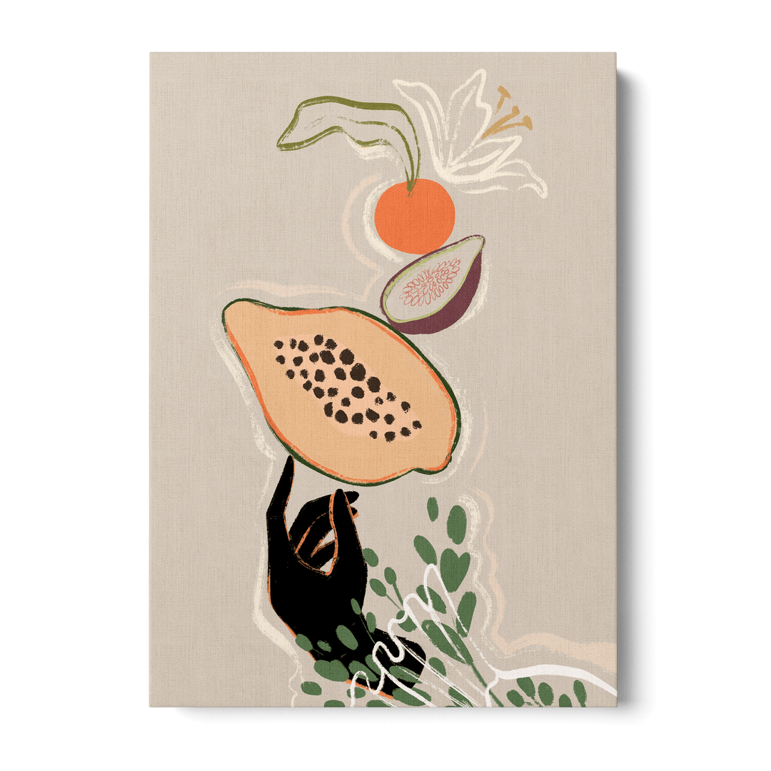 Balancing Fruits Canvas