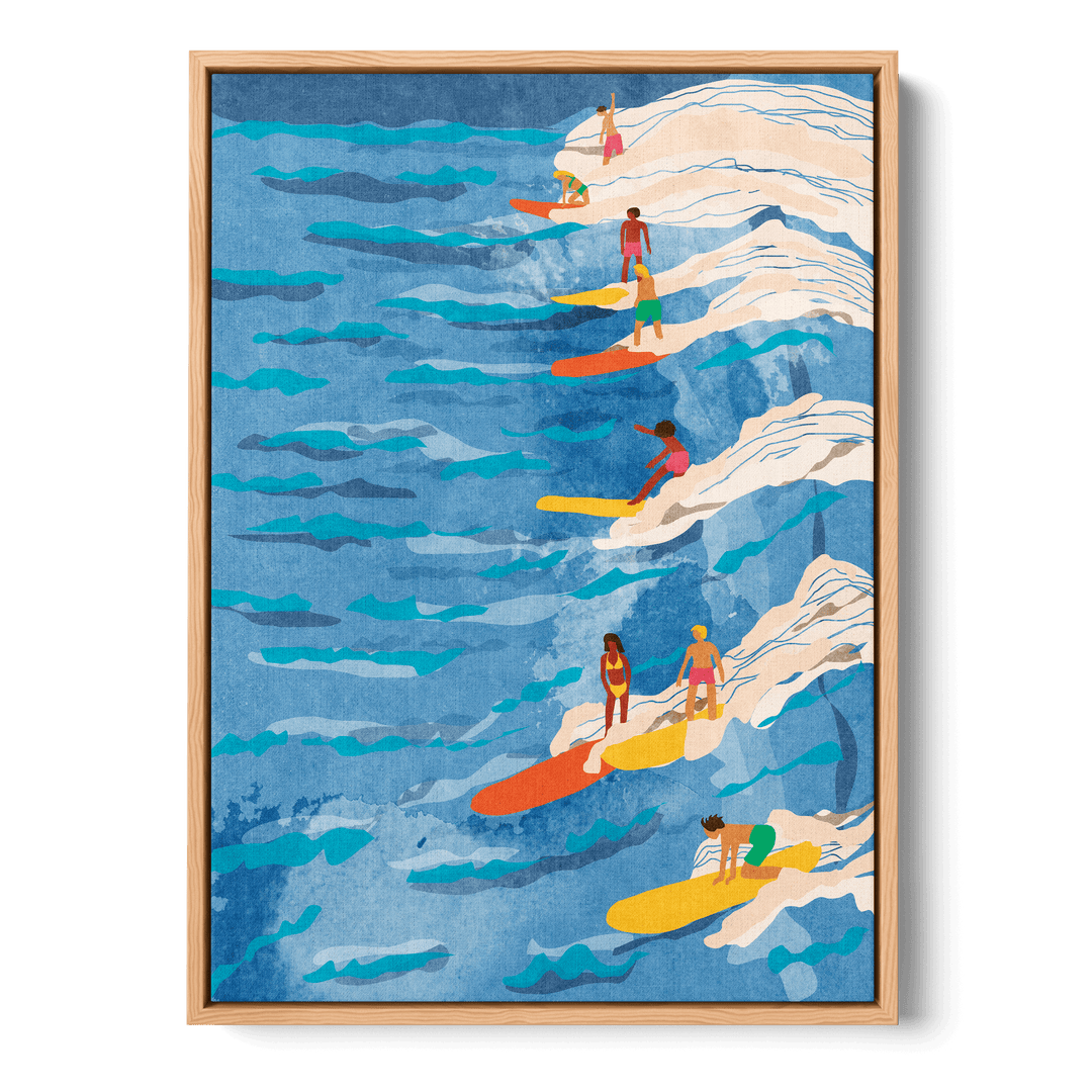Chilled Surfing Canvas