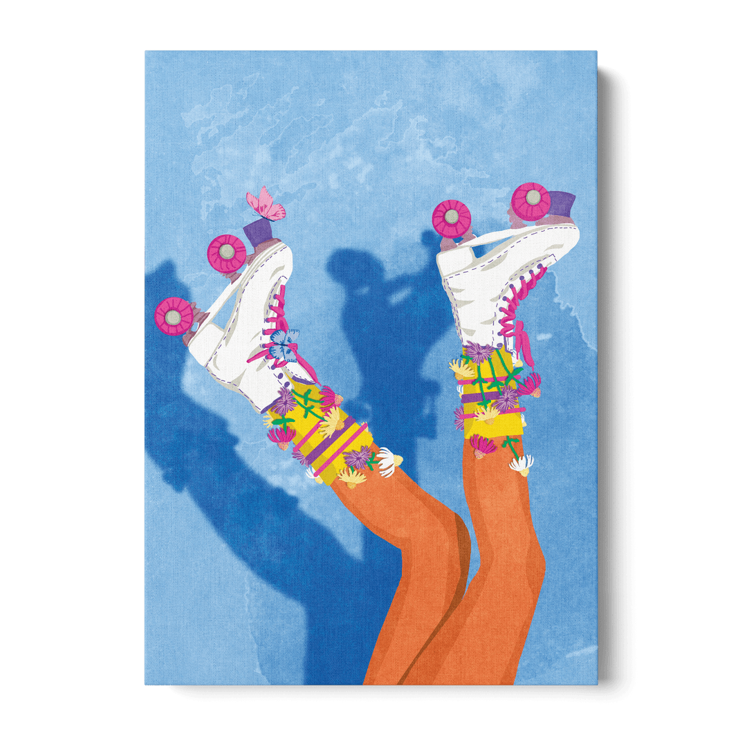 Skate Like A Girl Canvas