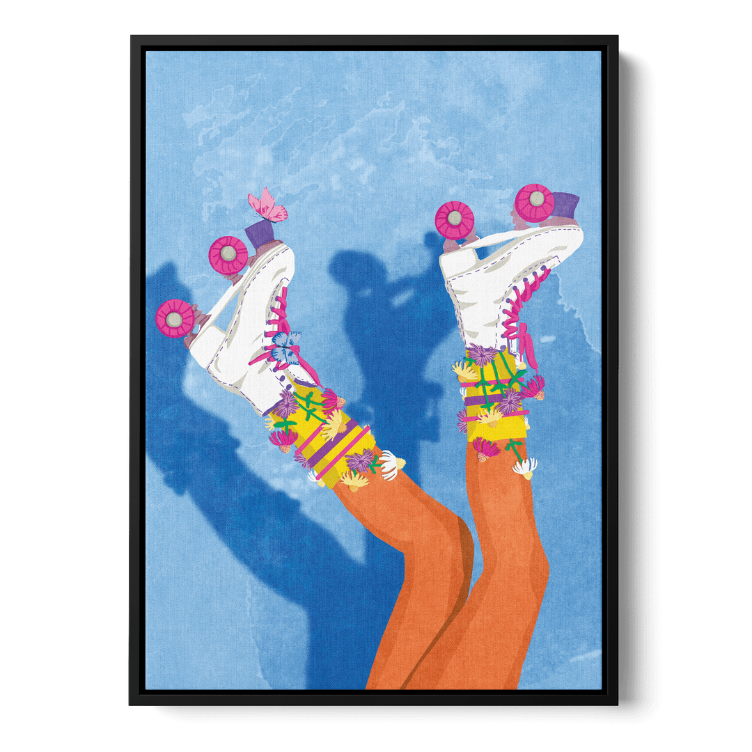 Skate Like A Girl Canvas