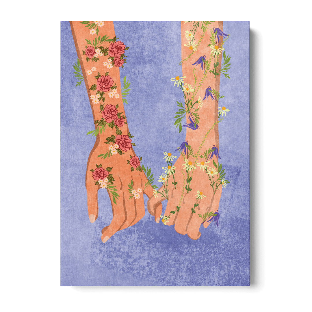 Holding Hands Canvas