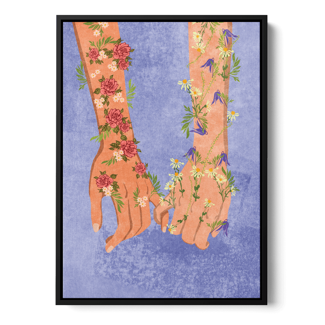 Holding Hands Canvas
