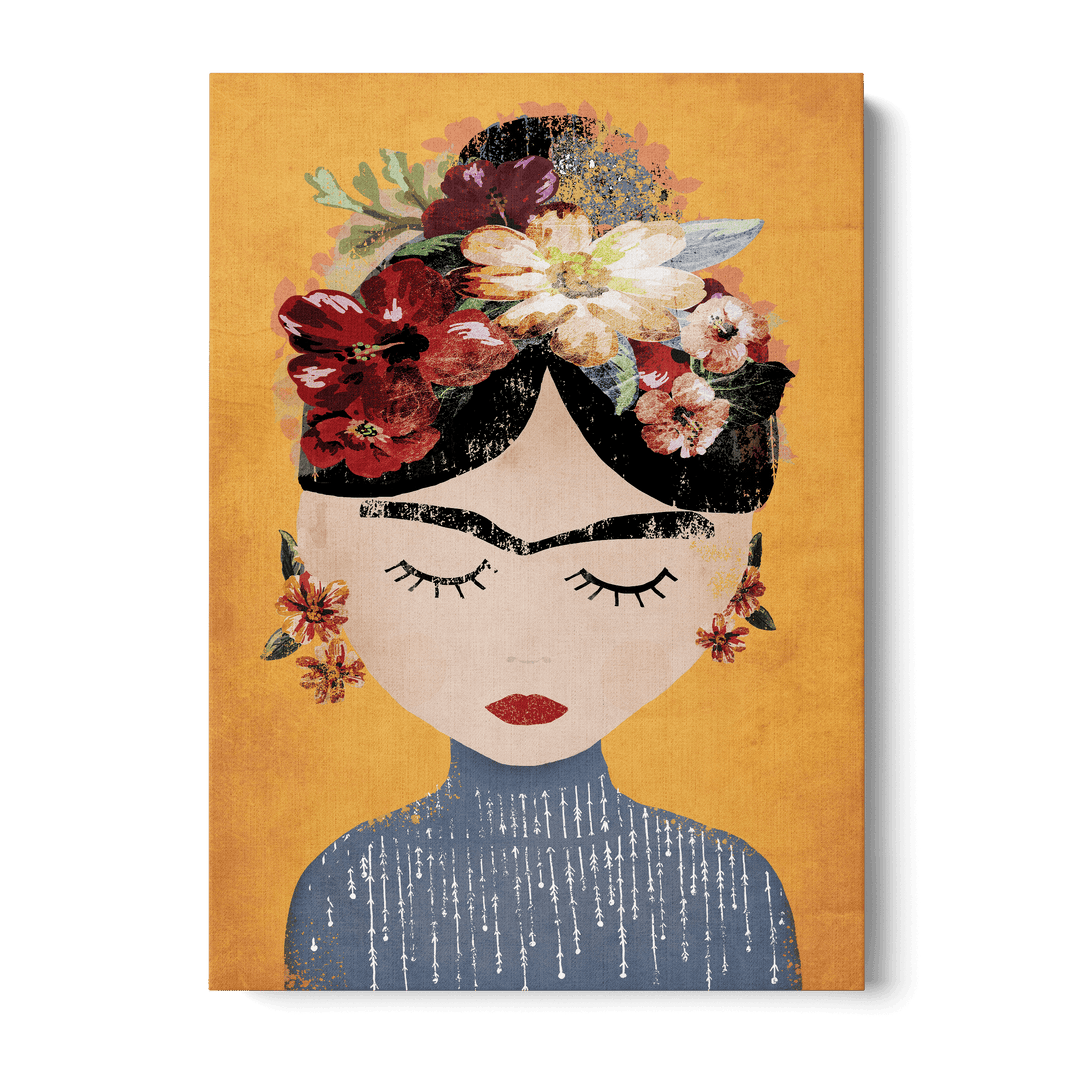 Frida (Yellow Version) Canvas