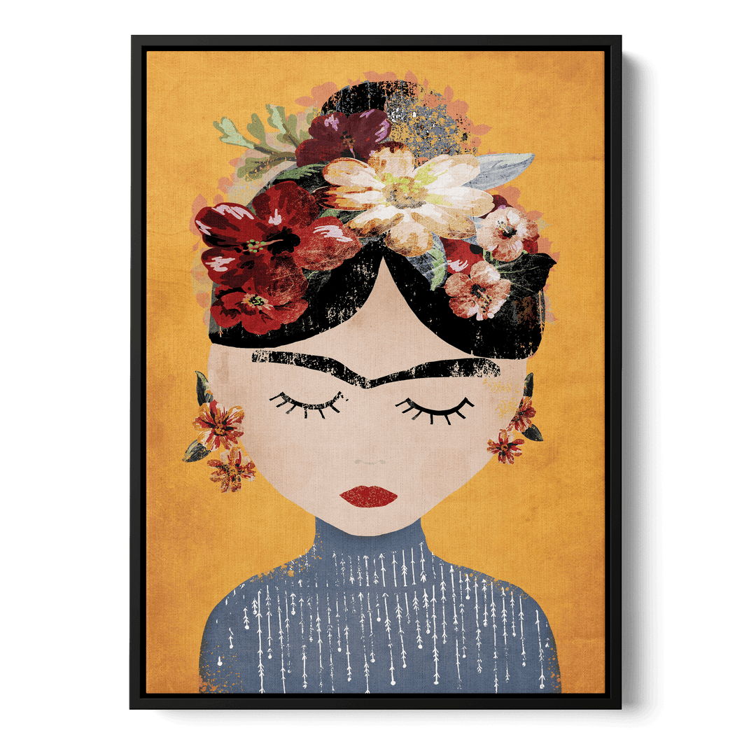 Frida (Yellow Version) Canvas