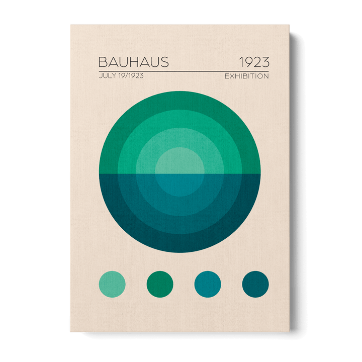 Bauhaus Mavi Daire Canvas