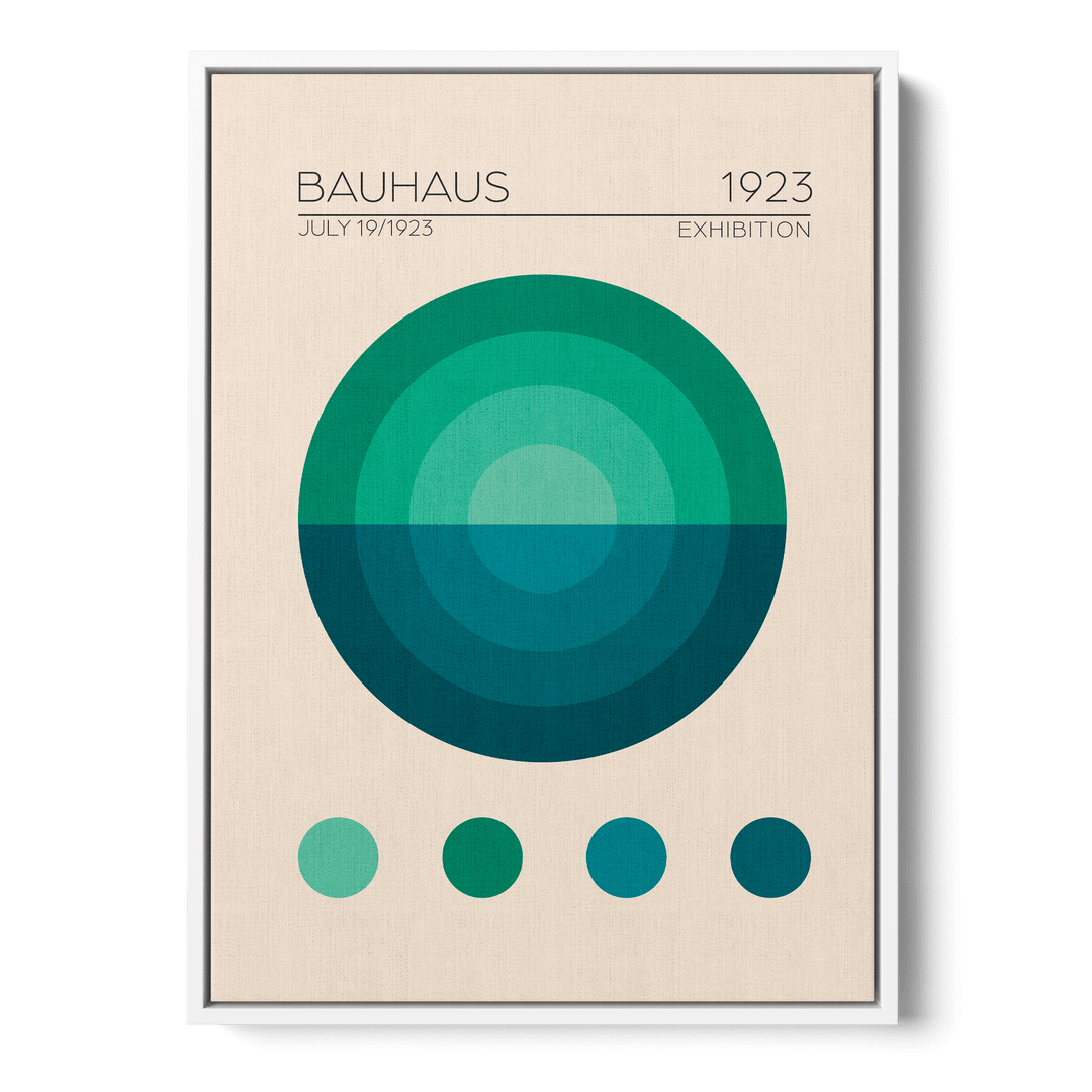 Bauhaus Mavi Daire Canvas
