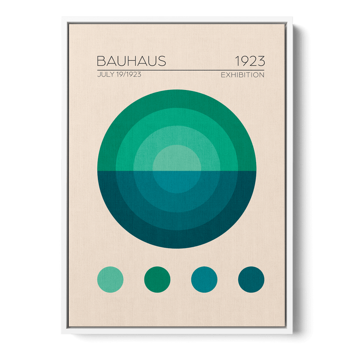 Bauhaus Mavi Daire Canvas