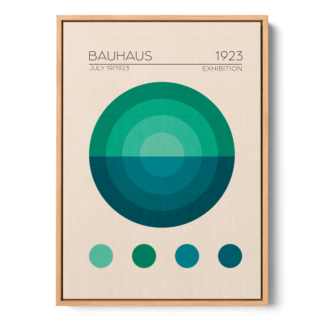 Bauhaus Mavi Daire Canvas
