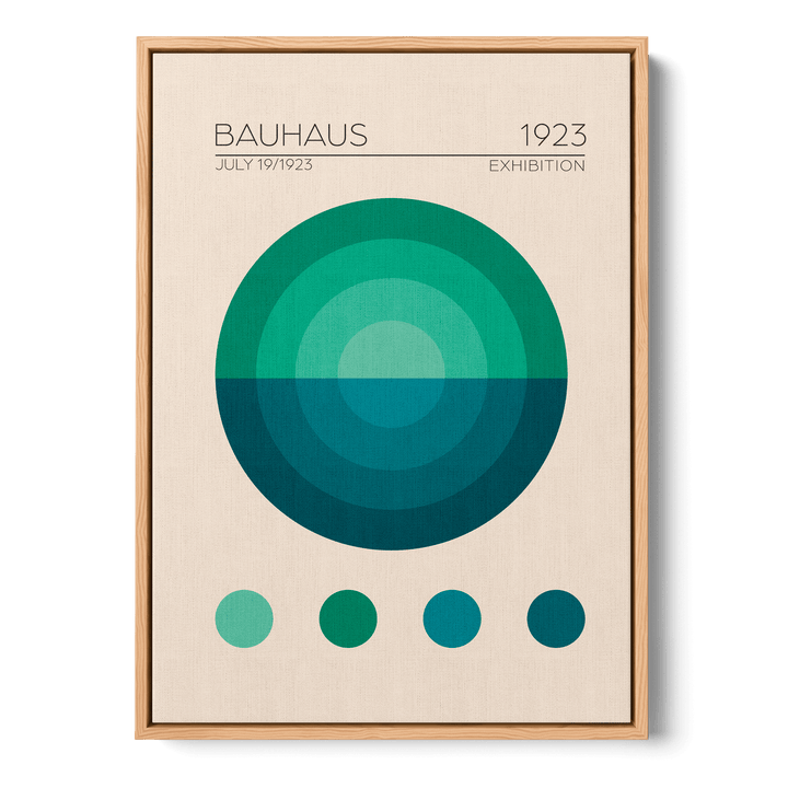 Bauhaus Mavi Daire Canvas