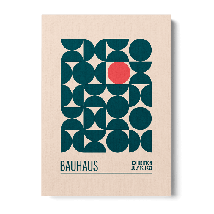 Bauhaus Mavi Kureler Canvas