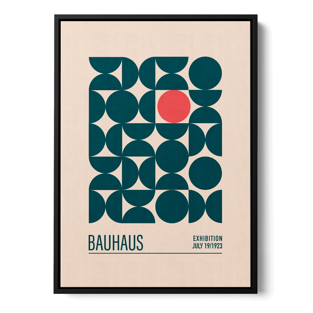 Bauhaus Mavi Kureler Canvas