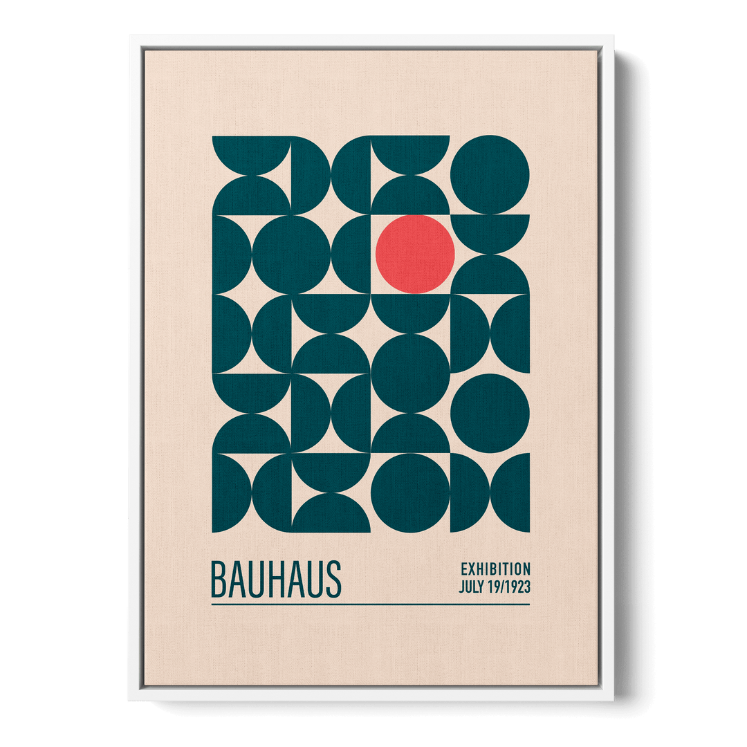 Bauhaus Mavi Kureler Canvas