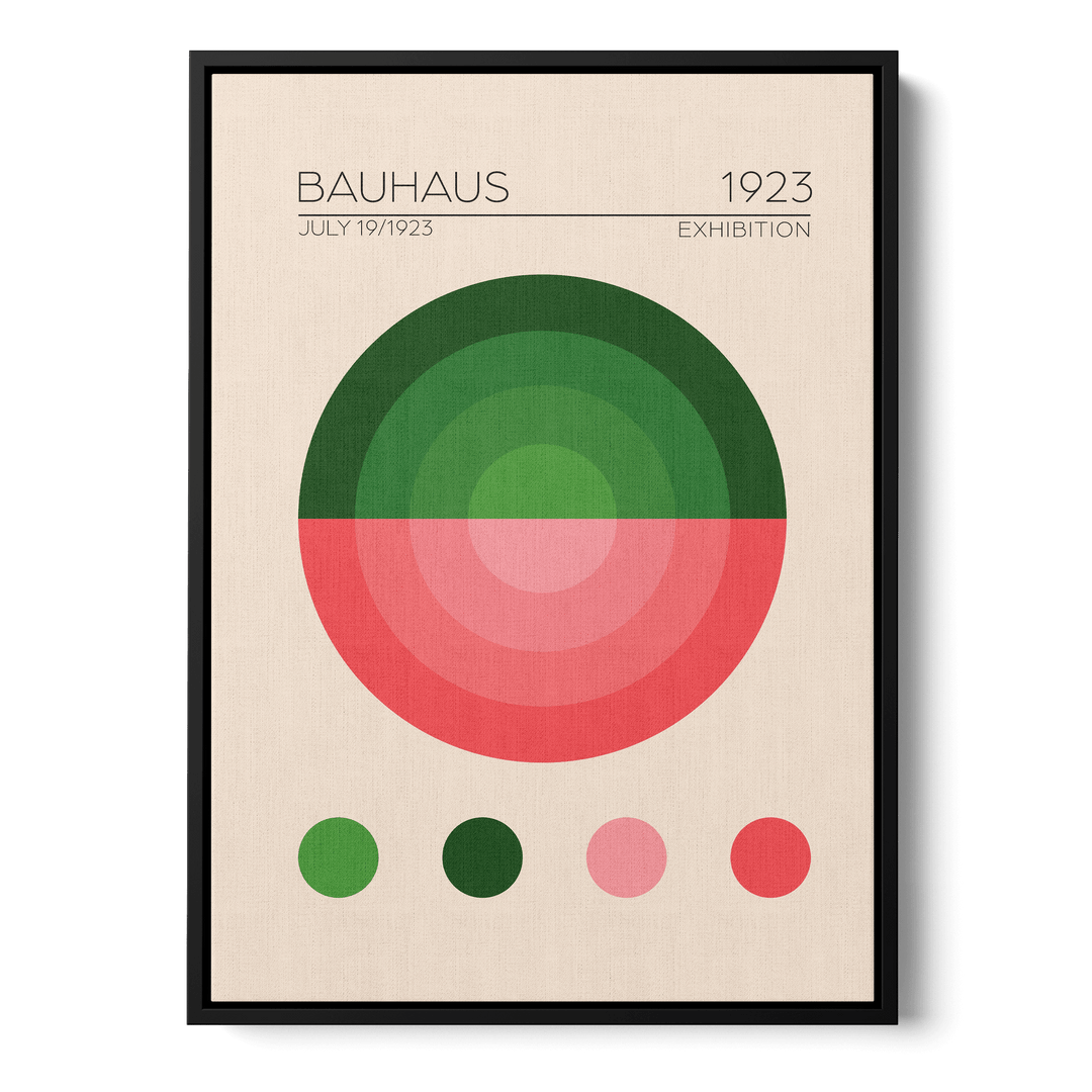 Bauhaus Yesil Daire Canvas