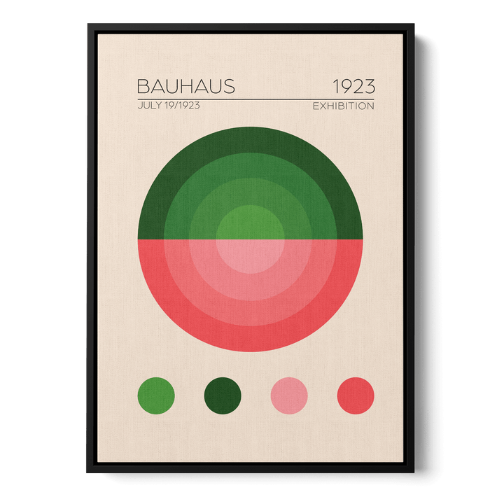 Bauhaus Yesil Daire Canvas