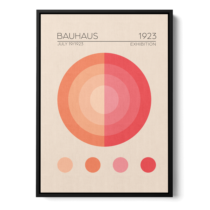 Bauhaus Pembe Daire Canvas