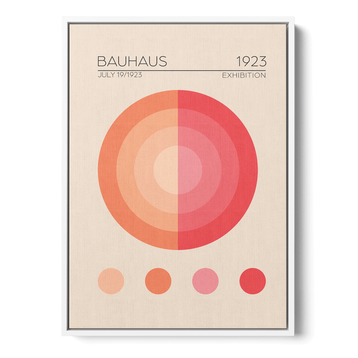 Bauhaus Pembe Daire Canvas