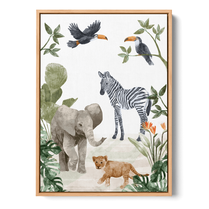 Jungle Babies Canvas