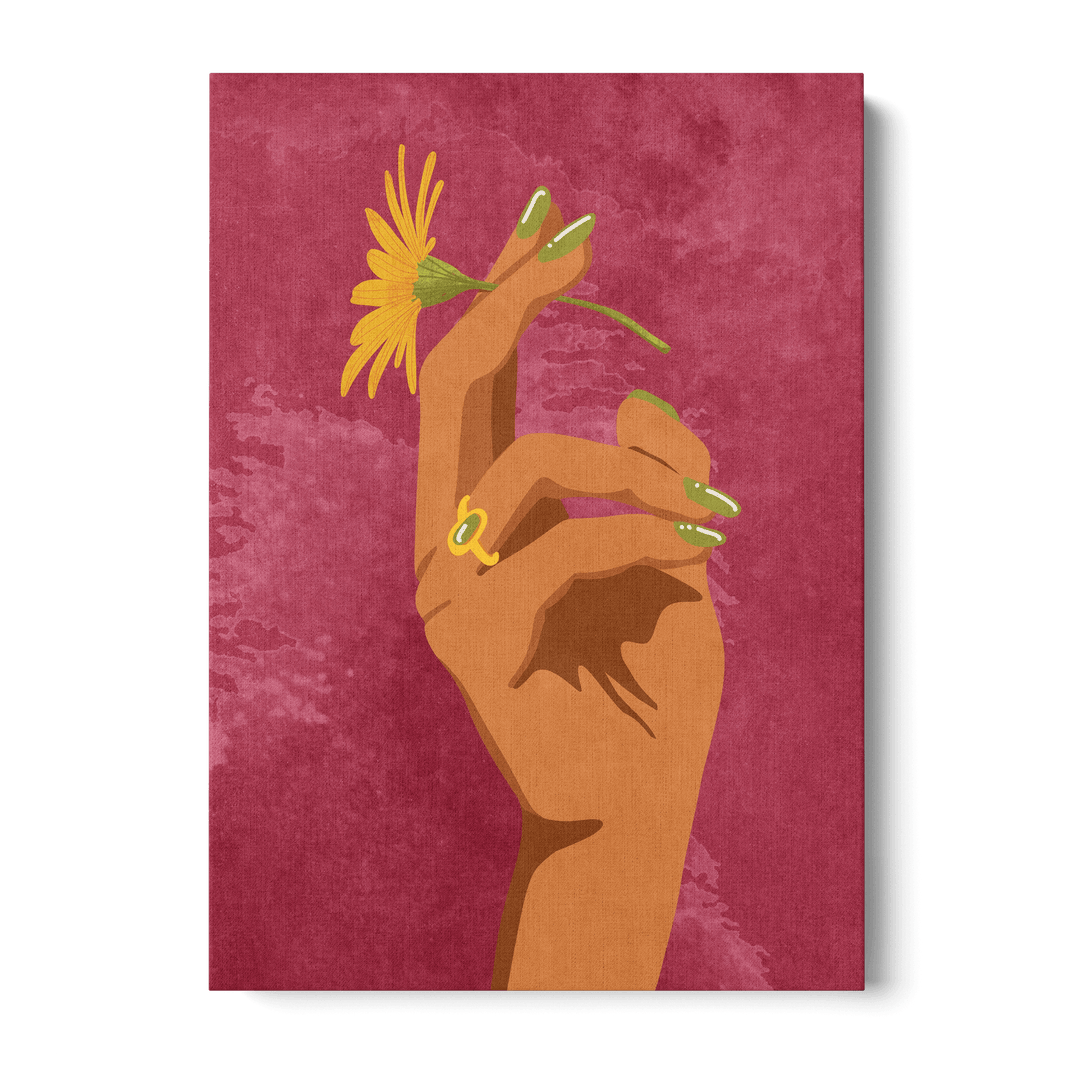 Smoking Flower Canvas