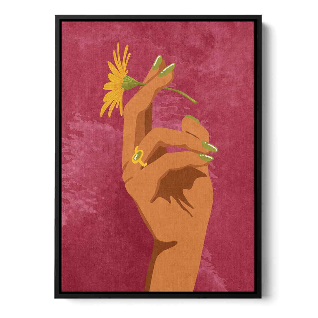 Smoking Flower Canvas