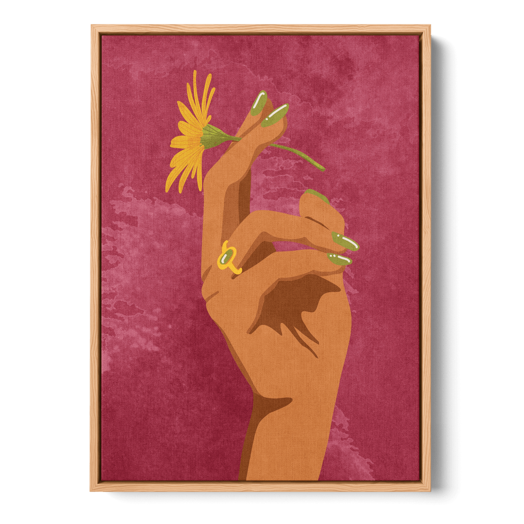 Smoking Flower Canvas