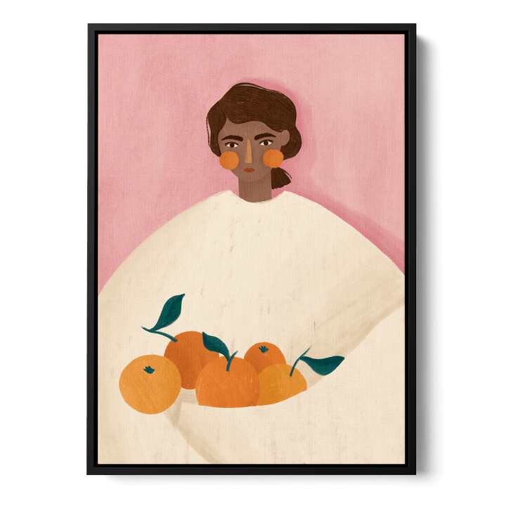 Woman With Oranges Canvas