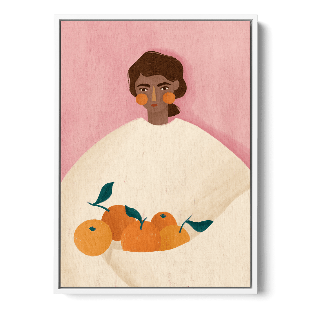 Woman With Oranges Canvas