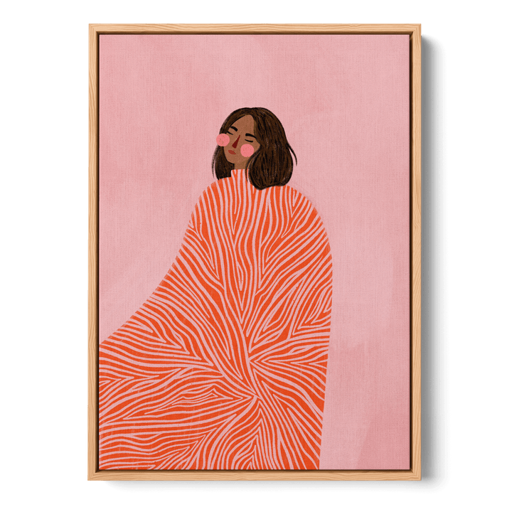 Woman With Swirls Canvas