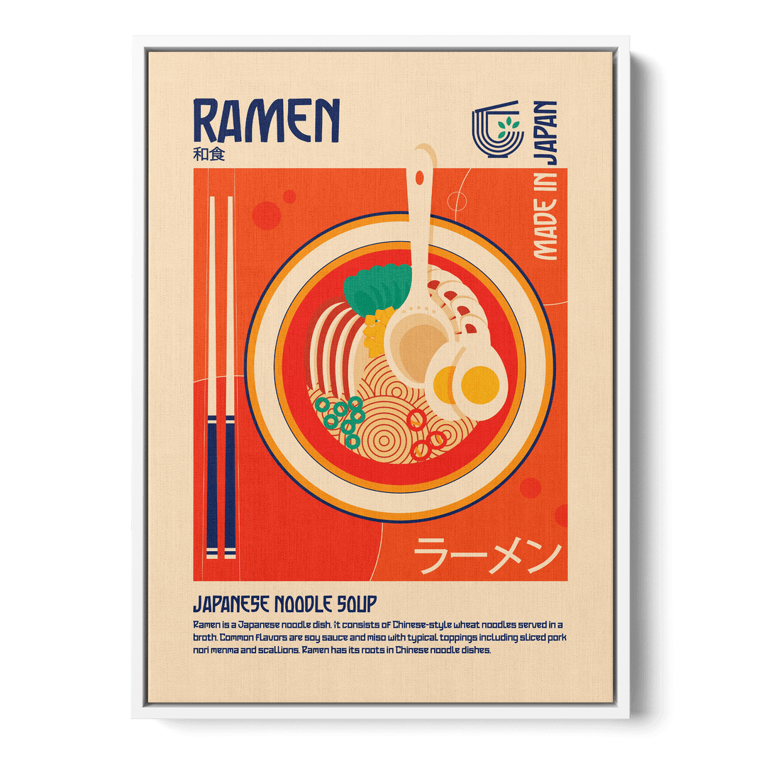 Ramen Japanese Food Canvas