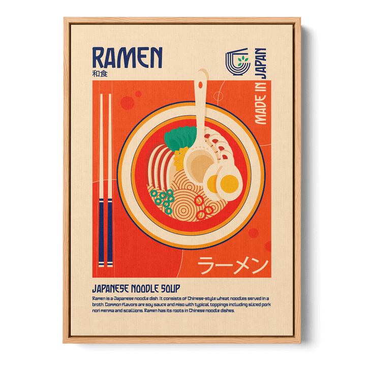 Ramen Japanese Food Canvas