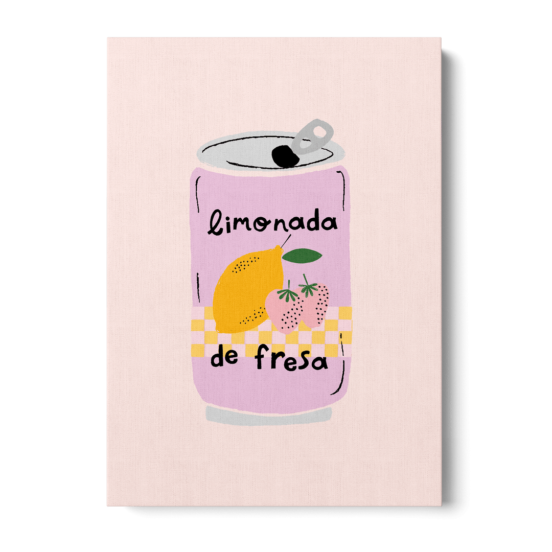 Strawberry Lemonade Canvas