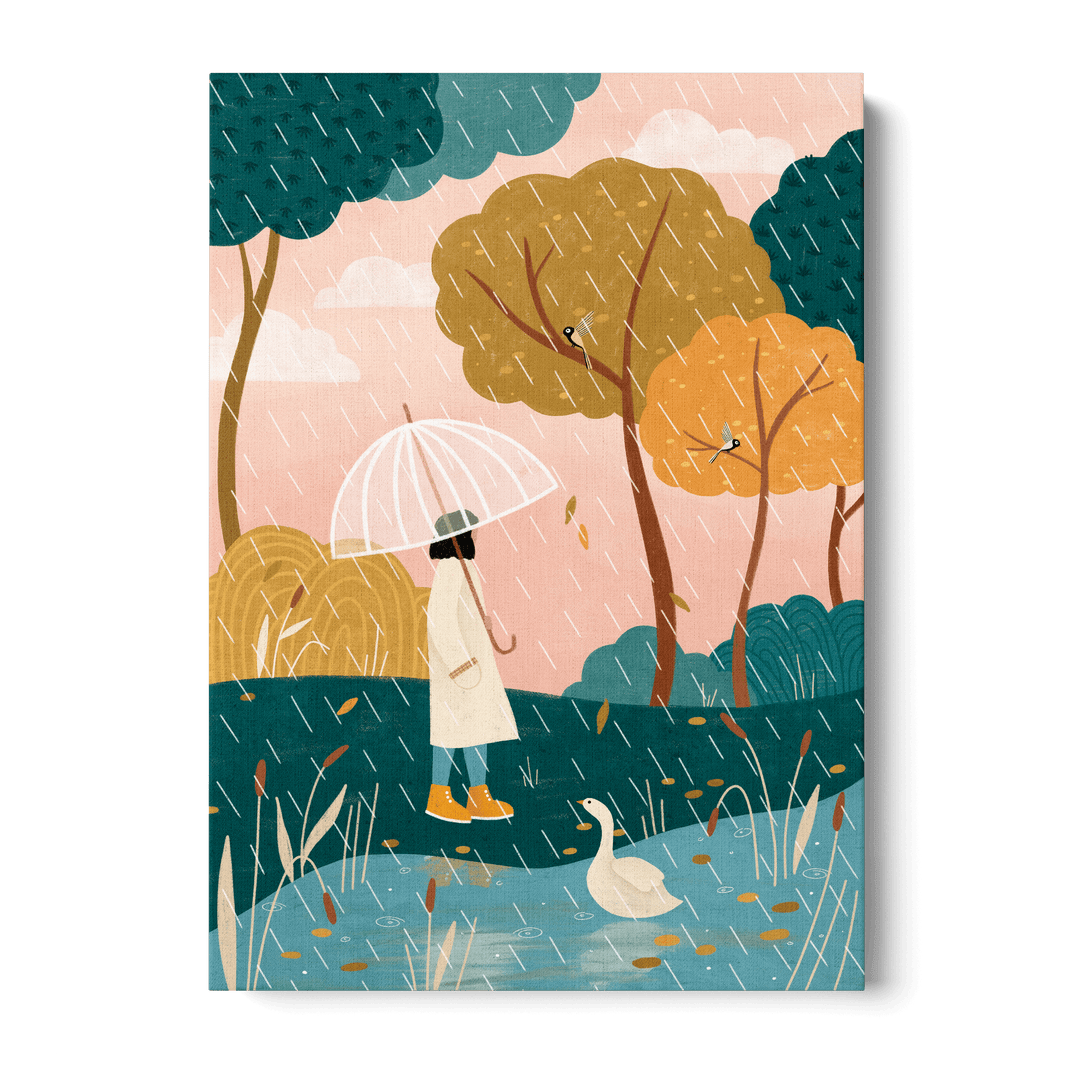 Autumn Walk Canvas